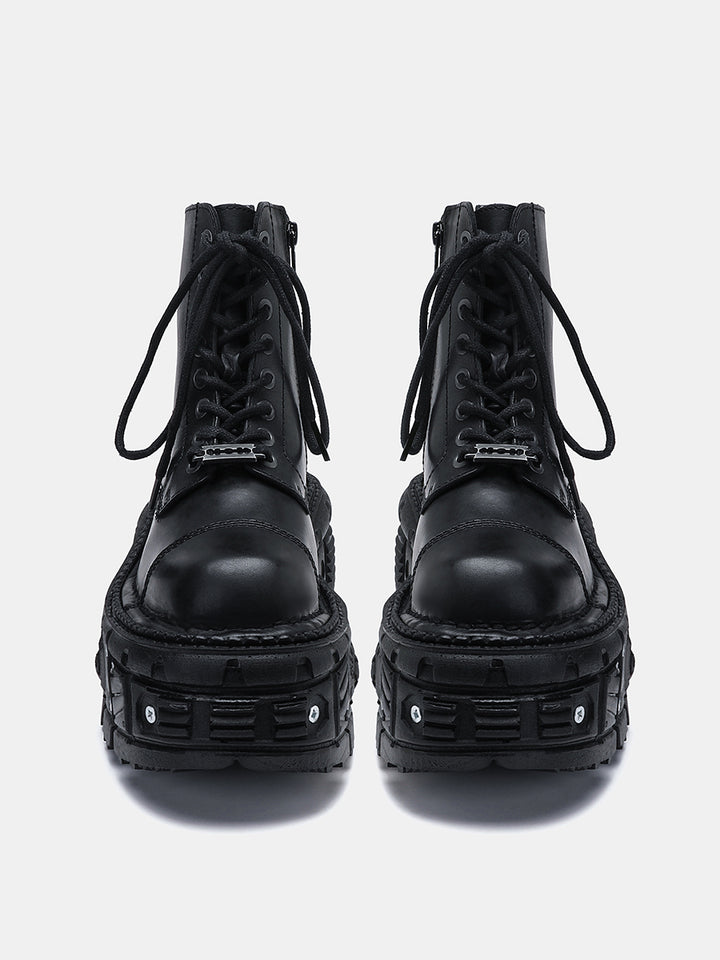 Platform Lace-Up Punk Knight Boots
