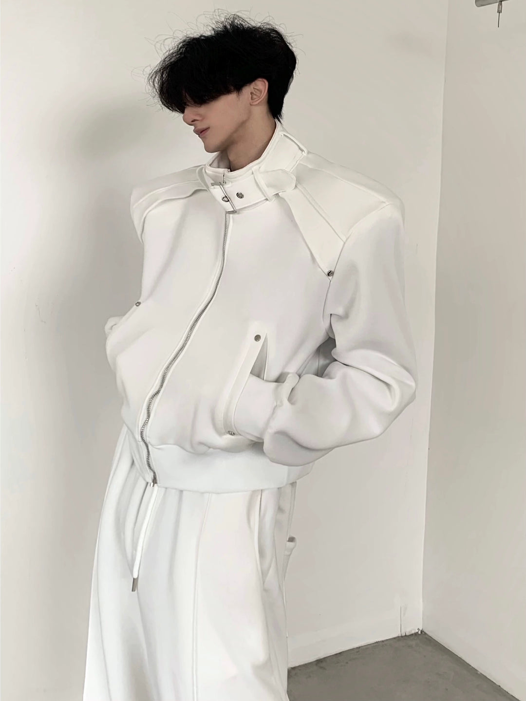 Casual Sports Shoulder Pad Jacket Pants