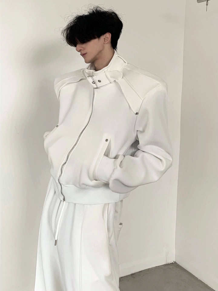 Casual Sports Shoulder Pad Jacket Pants