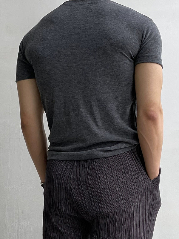 Short Sleeve Slim Fit Crewneck T-Shirt