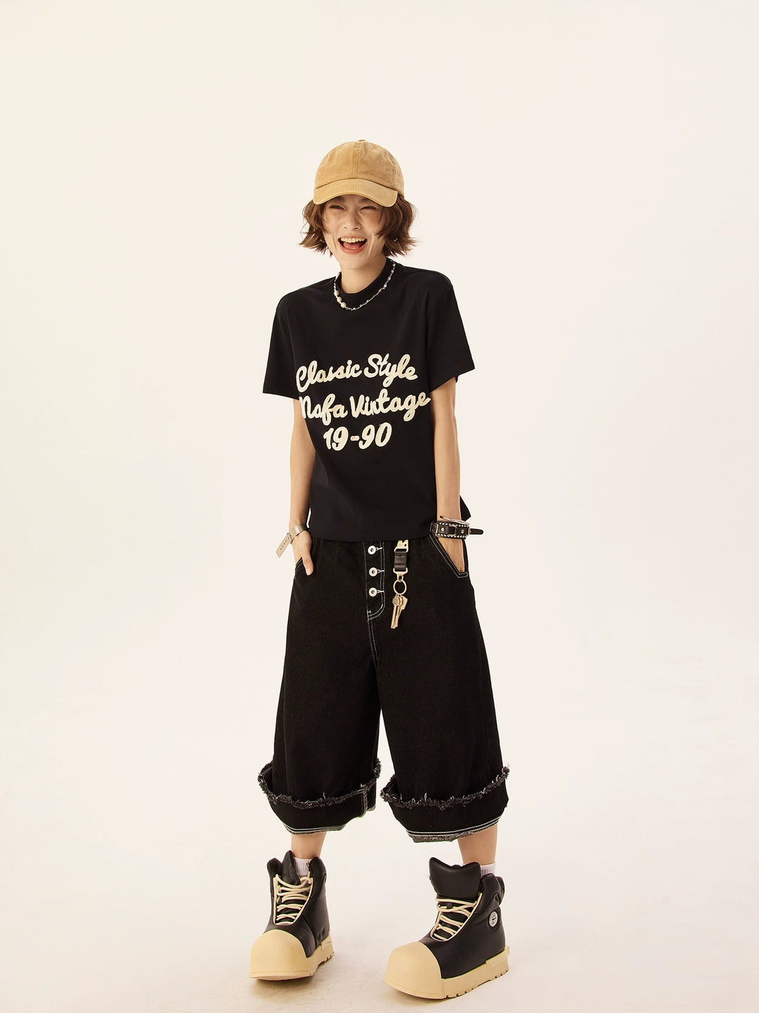 Letter Embroidery Short Sleeve Casual T-Shirt