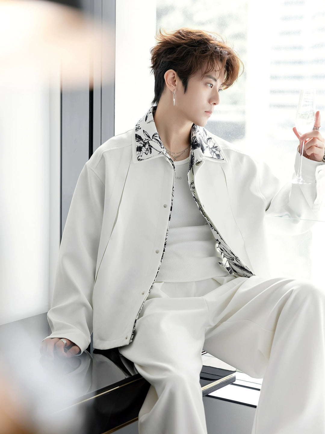 Lapel Button-Down Shirt