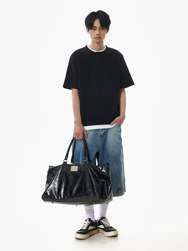 Henry Collar Short Sleeve T-shirt