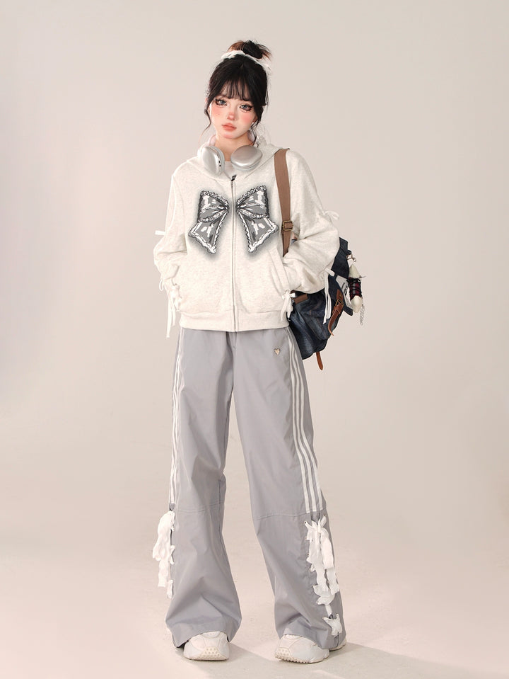 Lace Trim Rett Ben Casual Bukser