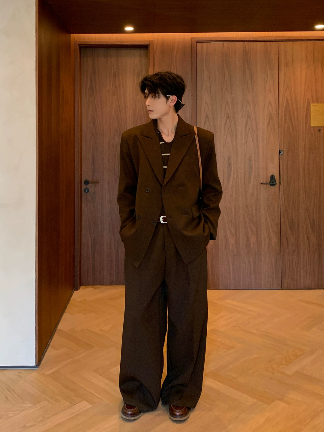 Double-Breasted Jacket and Pants