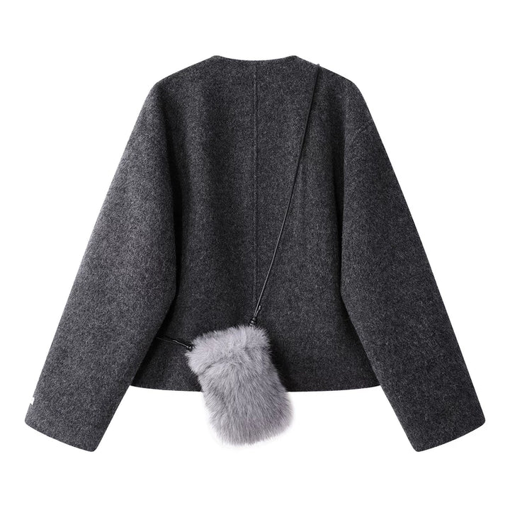 Classic Lapel Short Wool Coat