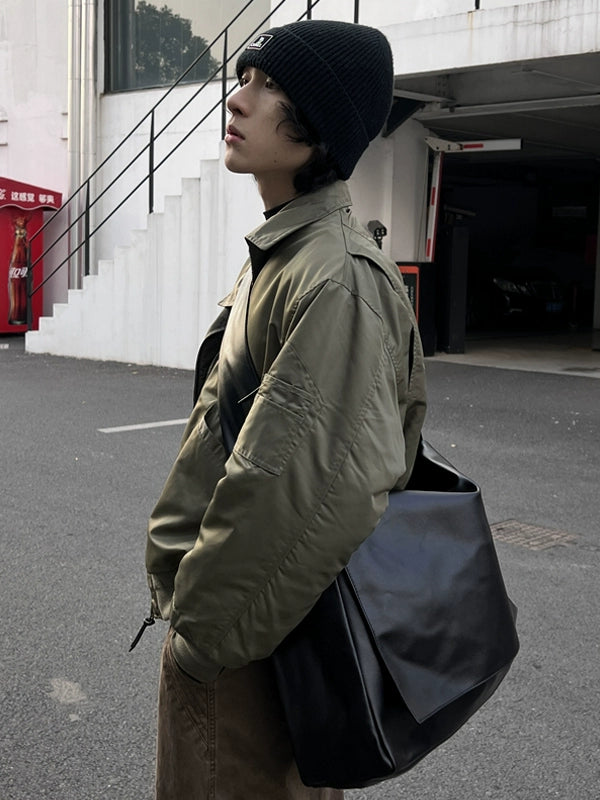 Large PU Leather Shoulder Bag