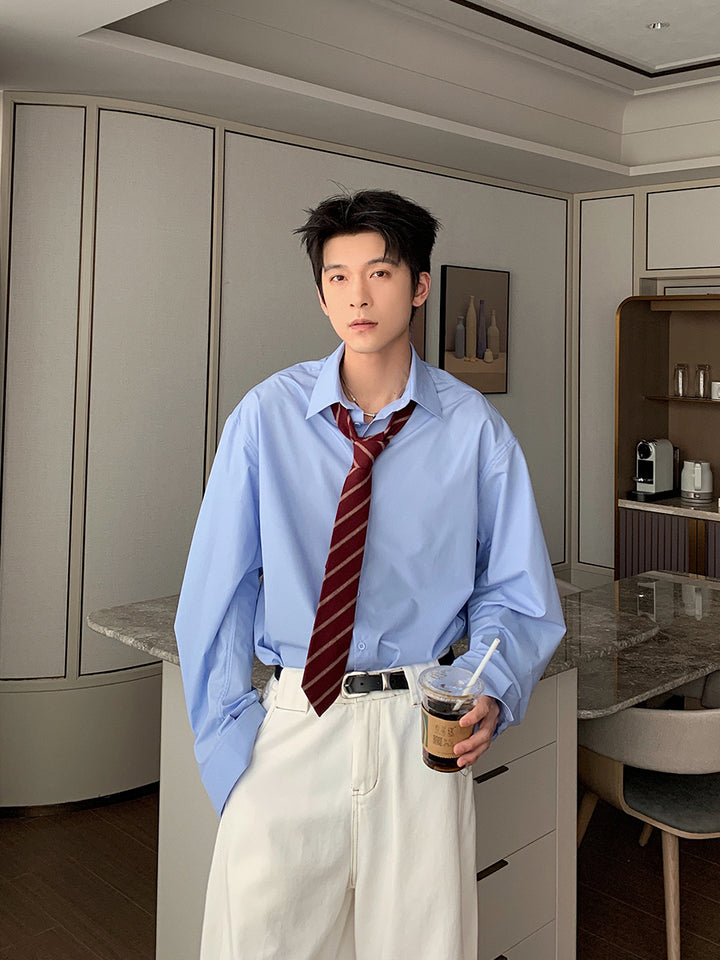 Long-Sleeve Anti-Wrinkle Casual Shirt