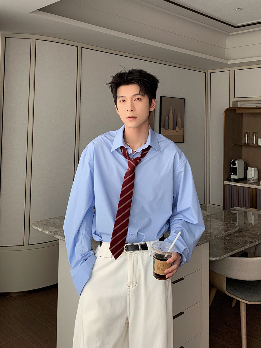 Long-Sleeve Anti-Wrinkle Casual Shirt