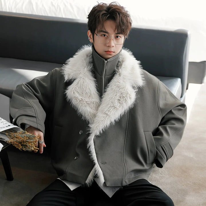 Two-piece Fur Collar Jacket