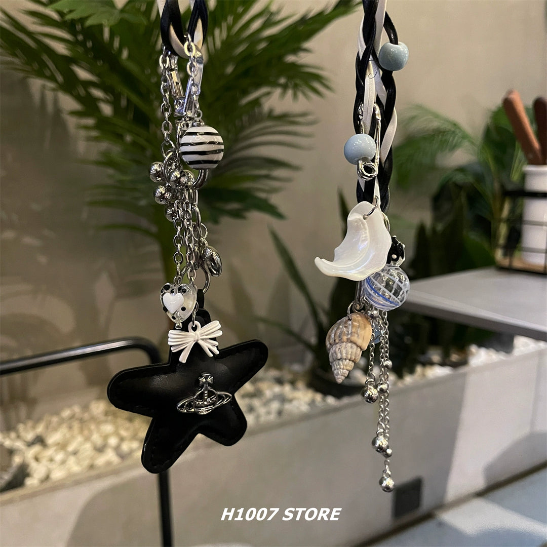 Braided Conch Star Pendant Necklace Chain