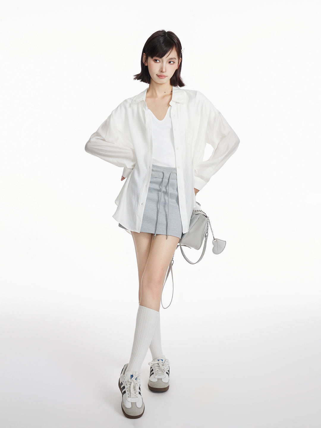 Lightweight Tencel Button-Up Shirt Coat