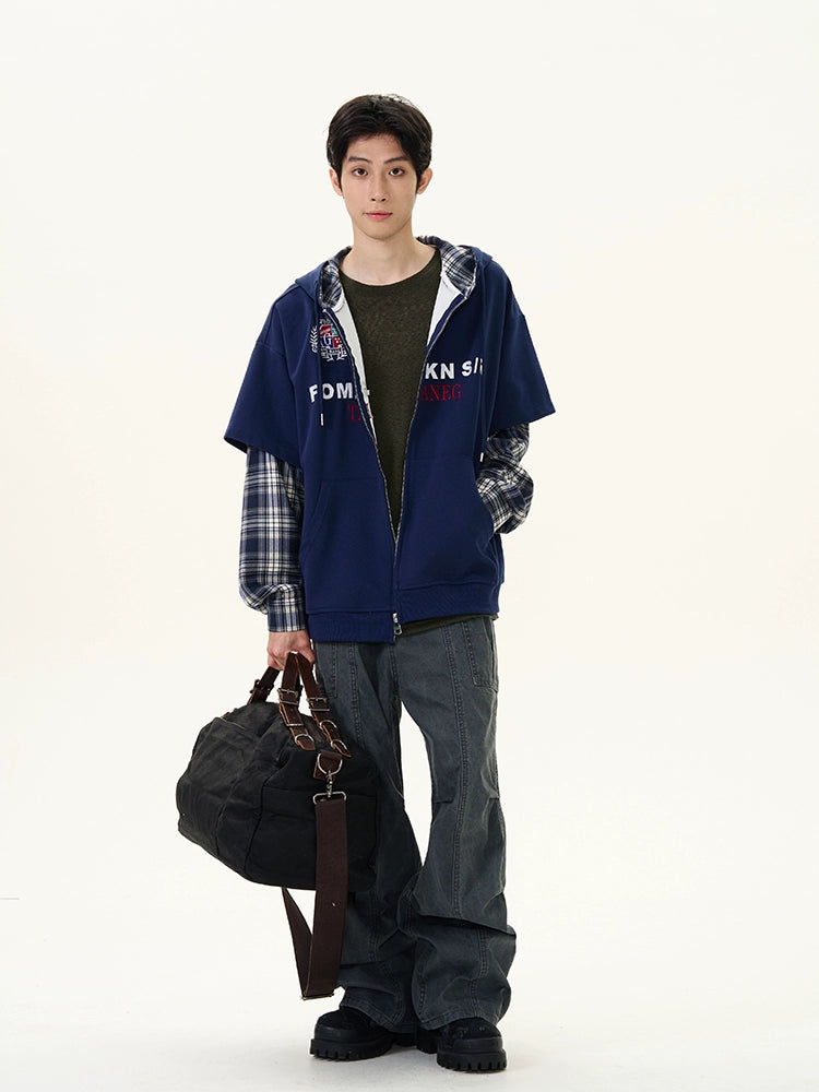 Løse lige plisserede overalls bukser