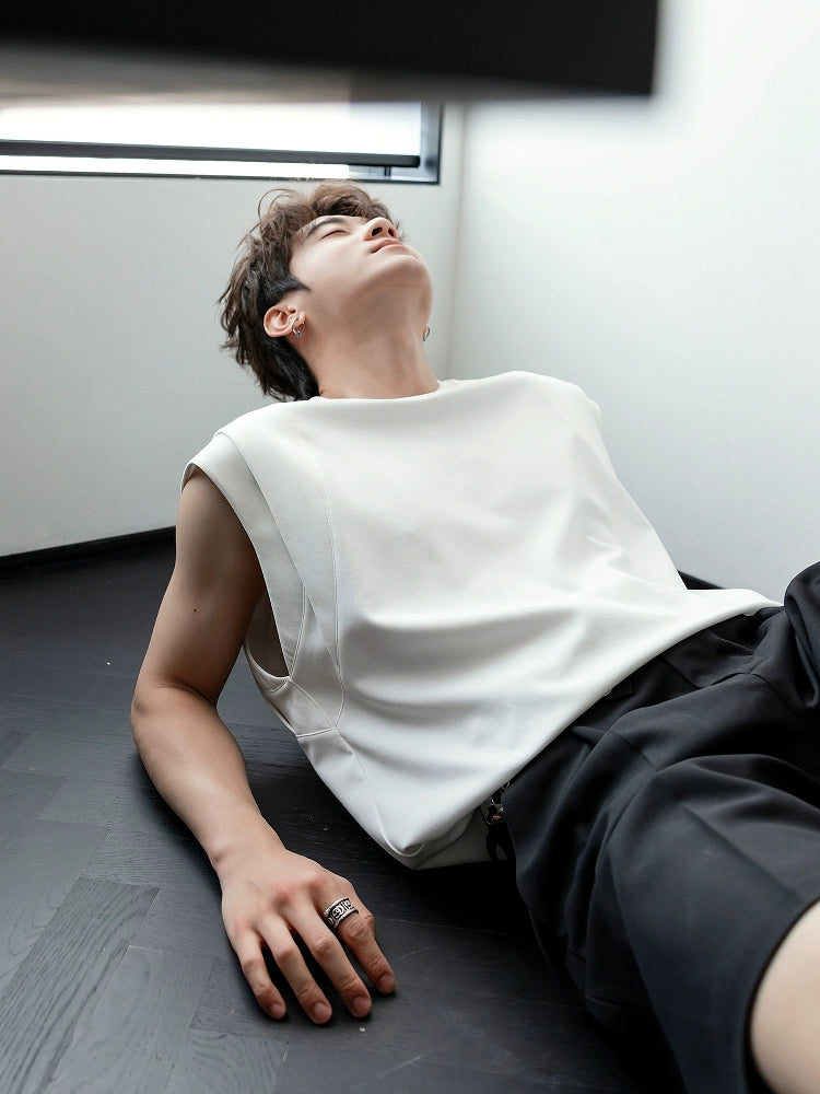 Loose Fit Crew Neck Tank Top