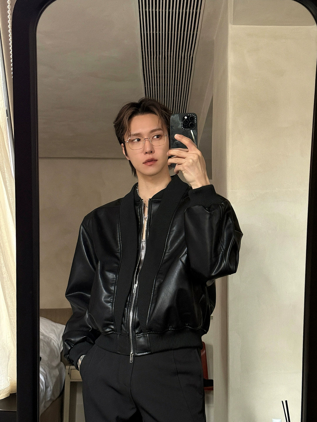 Leather Zipper Jacket