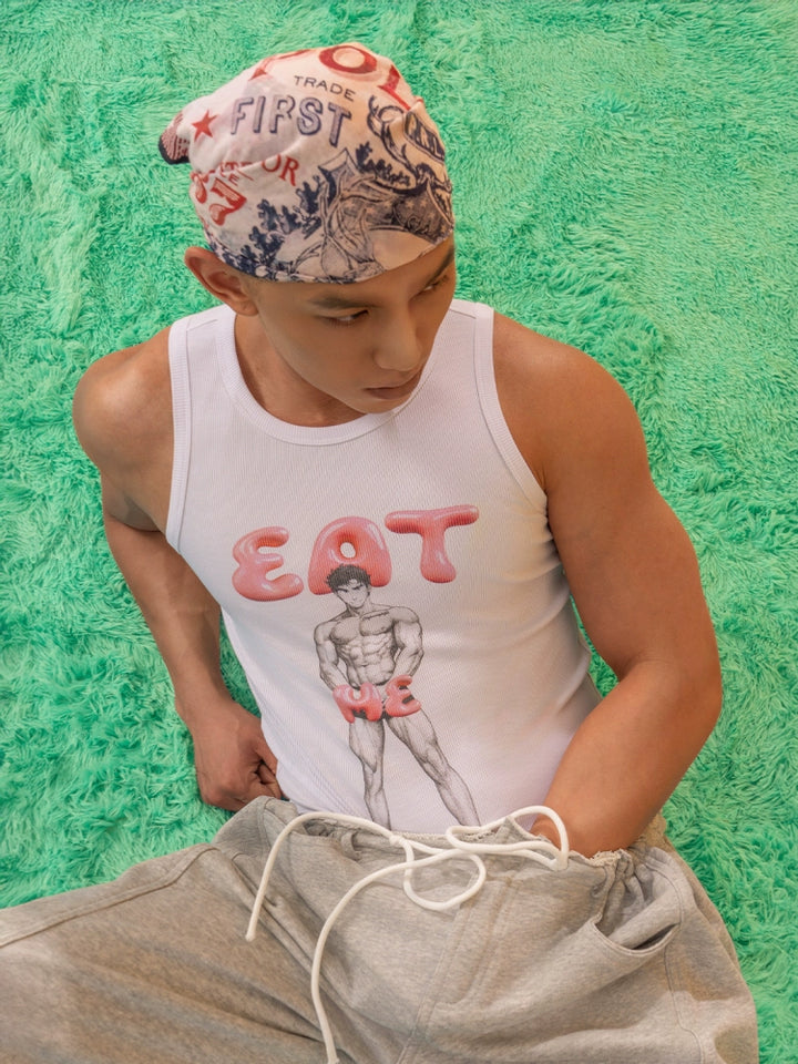 Cartoon Print Stretch Sports Vest