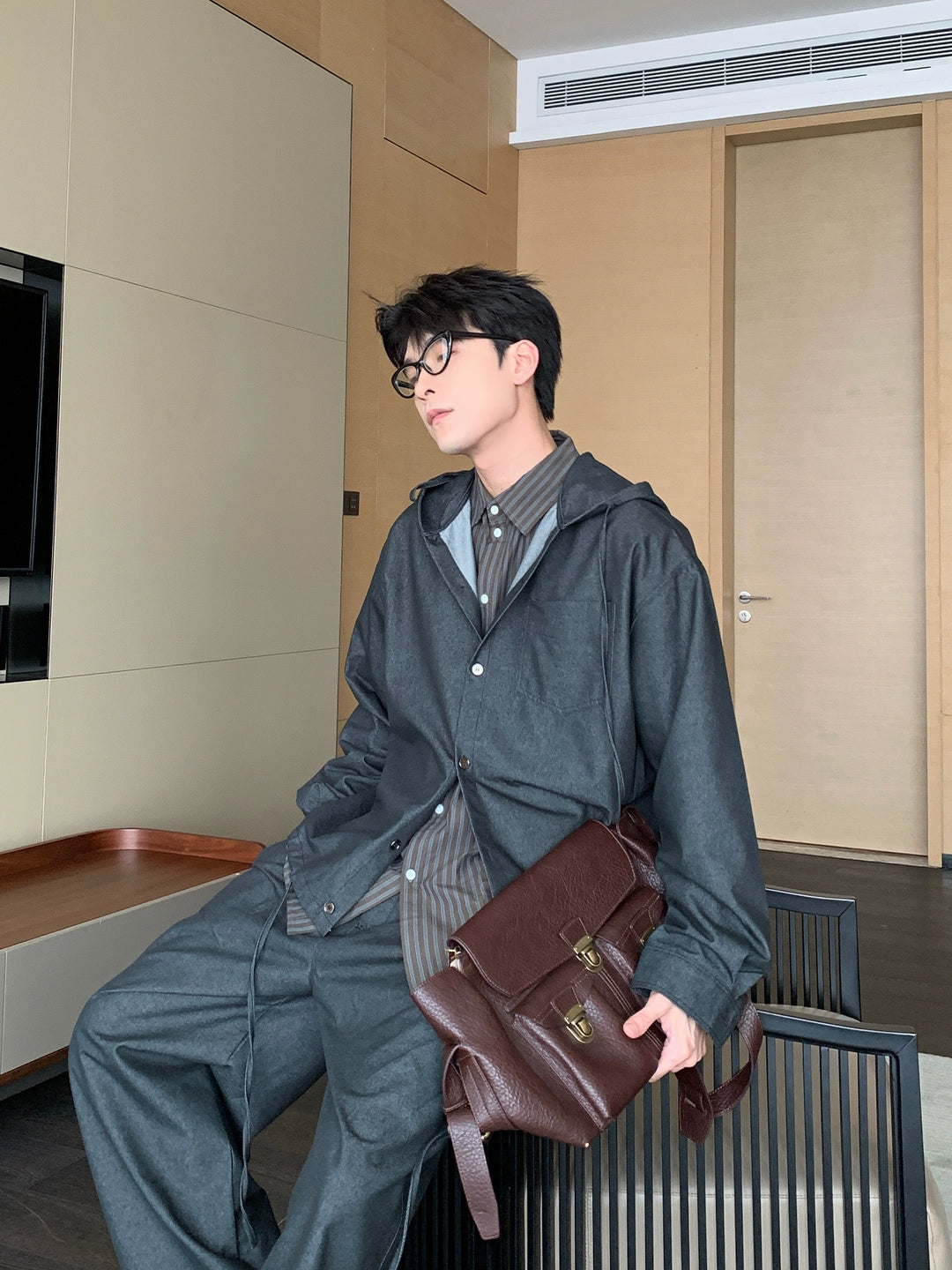 Hooded Shirt and Pants (Sold separately)