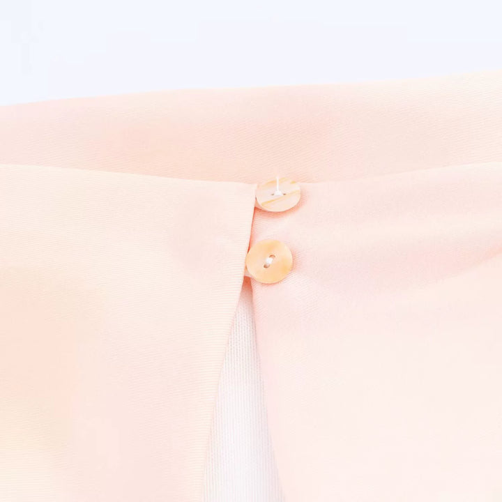 فستان ميدي ساتان بدون أكمام بتدرجات الألوان