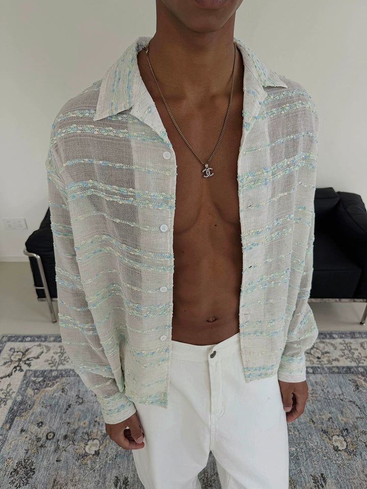 Striped Linen Breathable Vacation Shirt