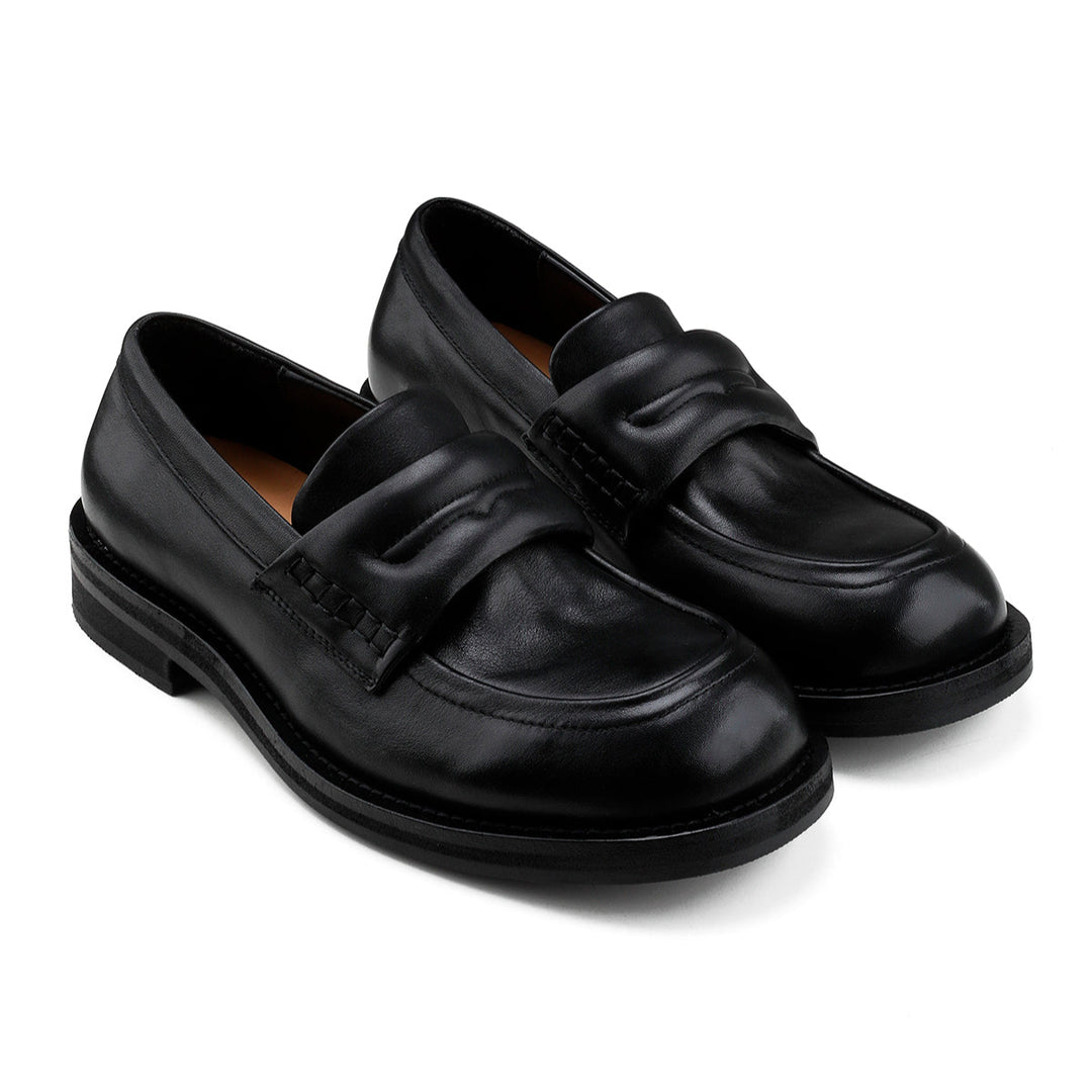 Cowhide Slip-On Loafers
