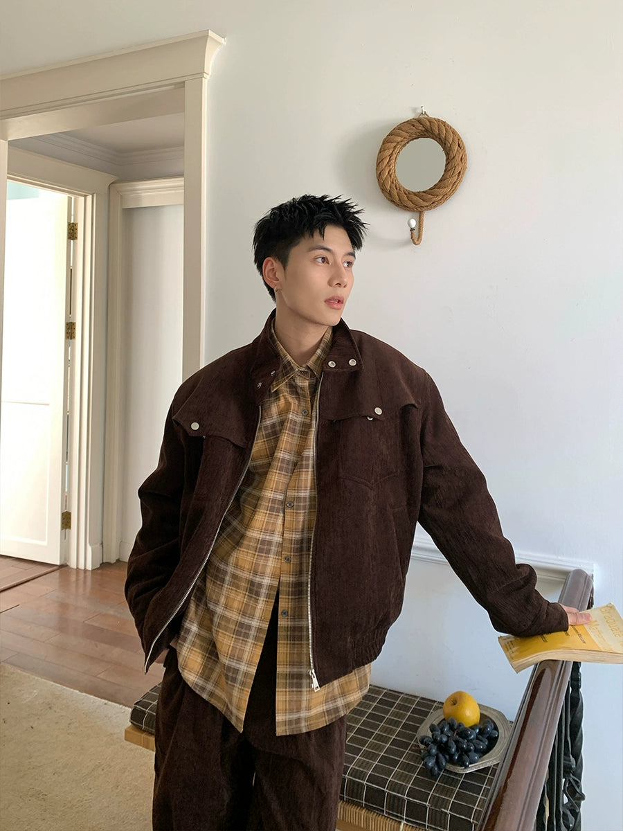 Corduroy Padded Cargo Jacket and Pants