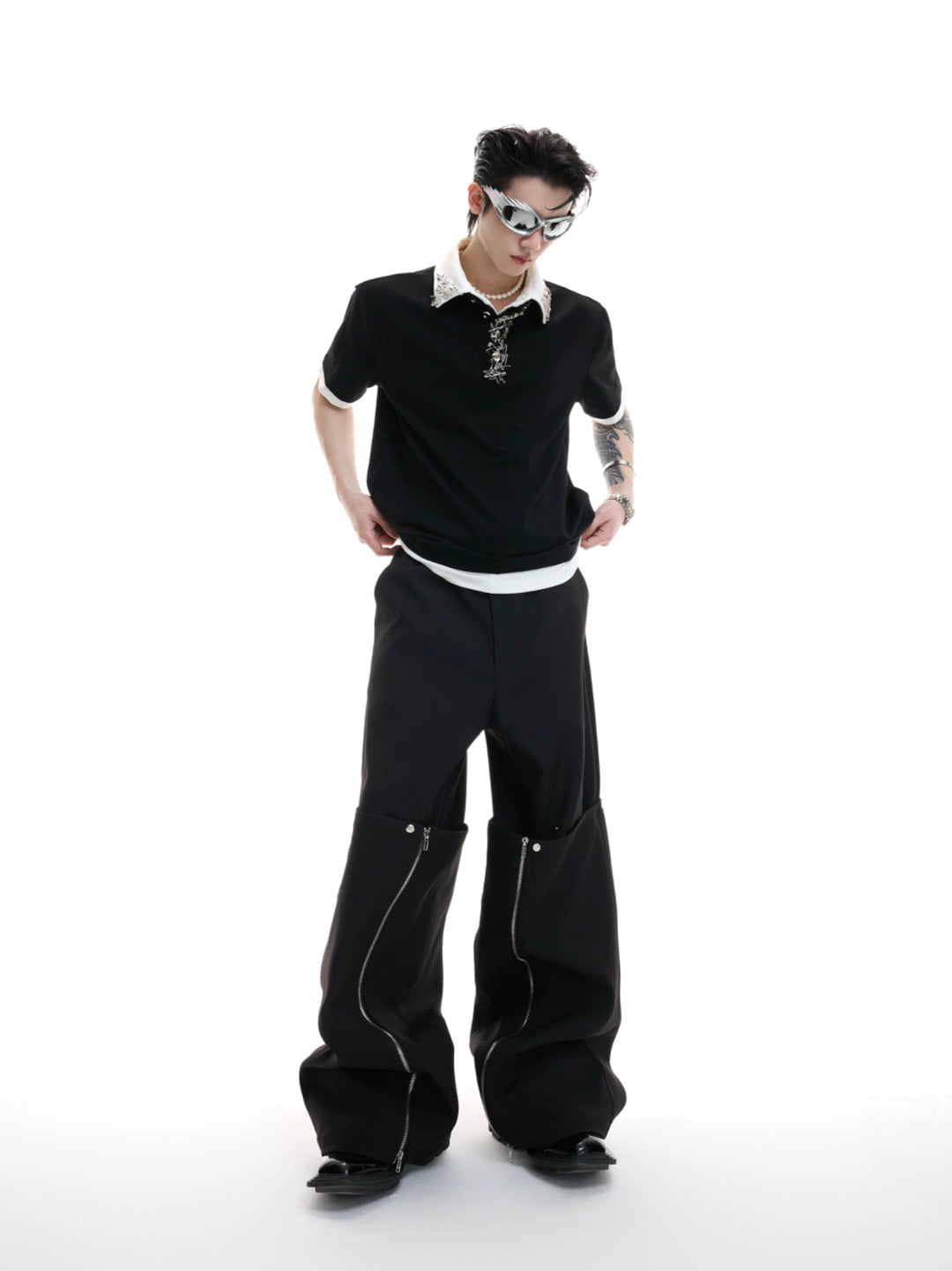 Double-Layer Detachable Wide Leg Pants