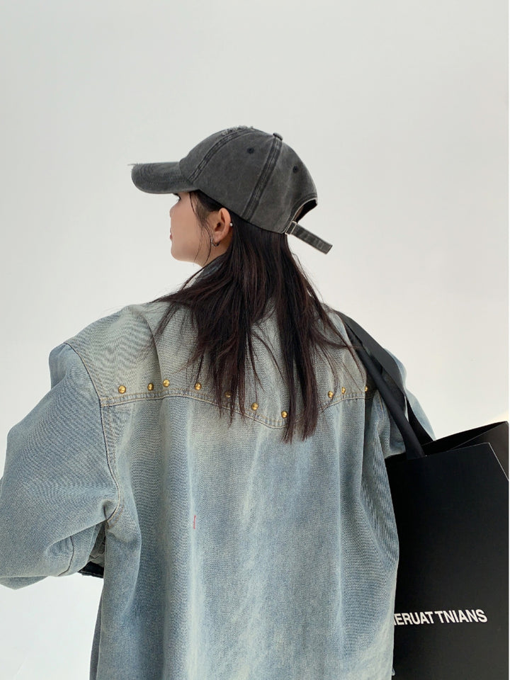 Rivet Long Sleeve Denim Shirt