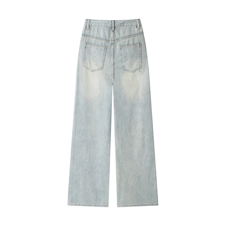 Graffiti Design Wide Leg Jeans