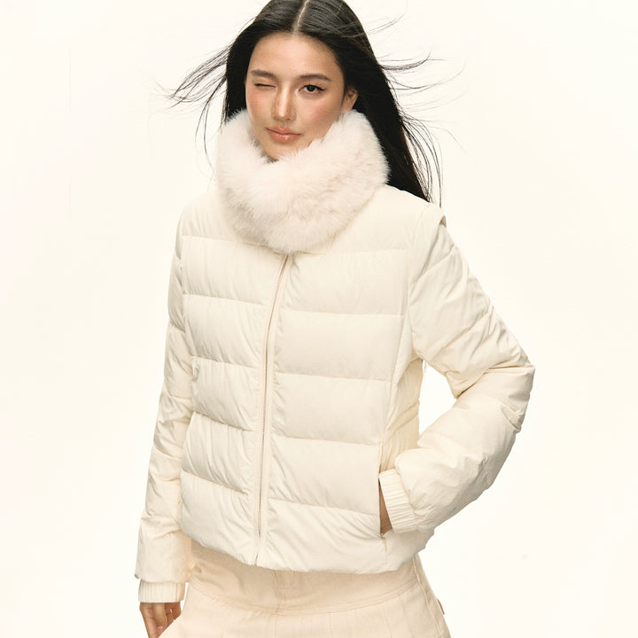 Fur Collar Retro Down Jacket