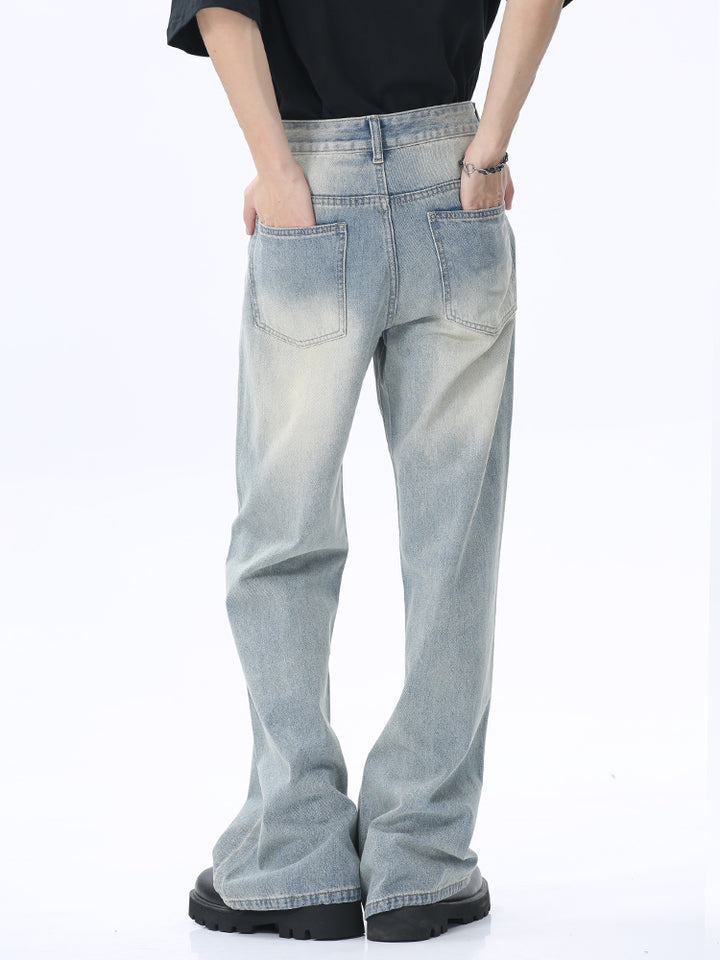 Retro Flared Mid-Waist Jeans