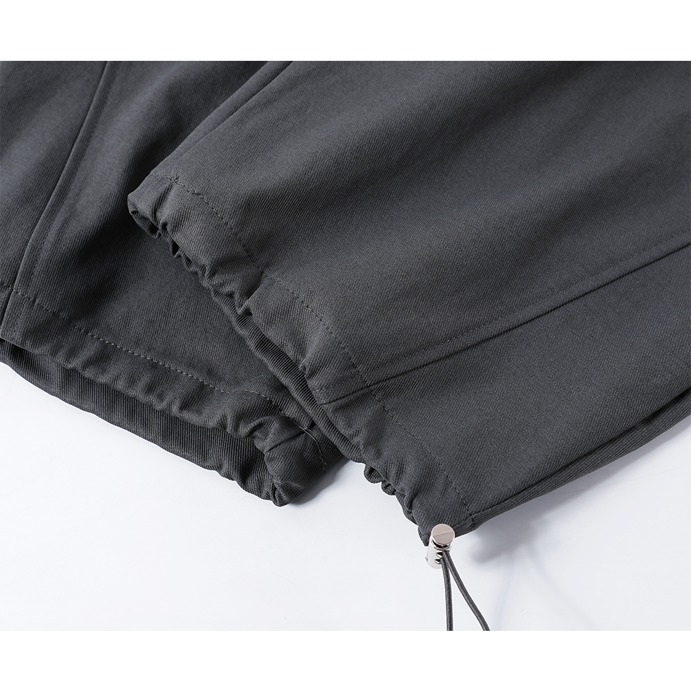 Pantalons cargo à taille haute et jambes larges