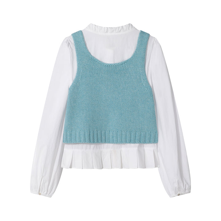 Loose Sweet Shirt and Vest