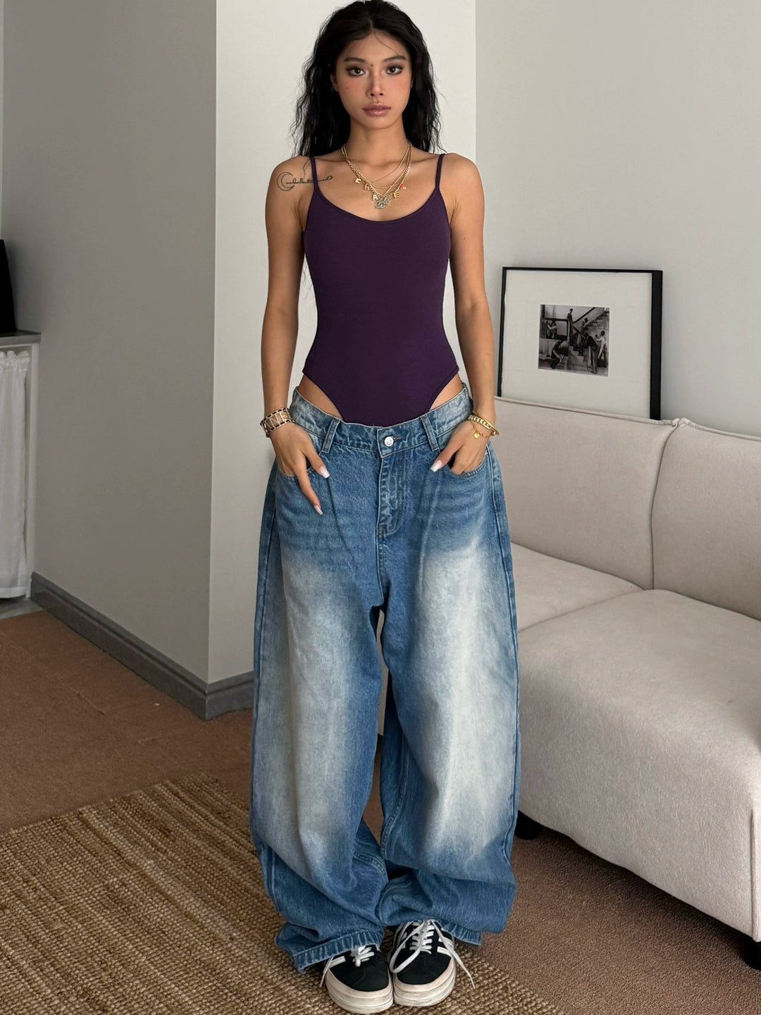 Backless Fitted Camisole Tank Top