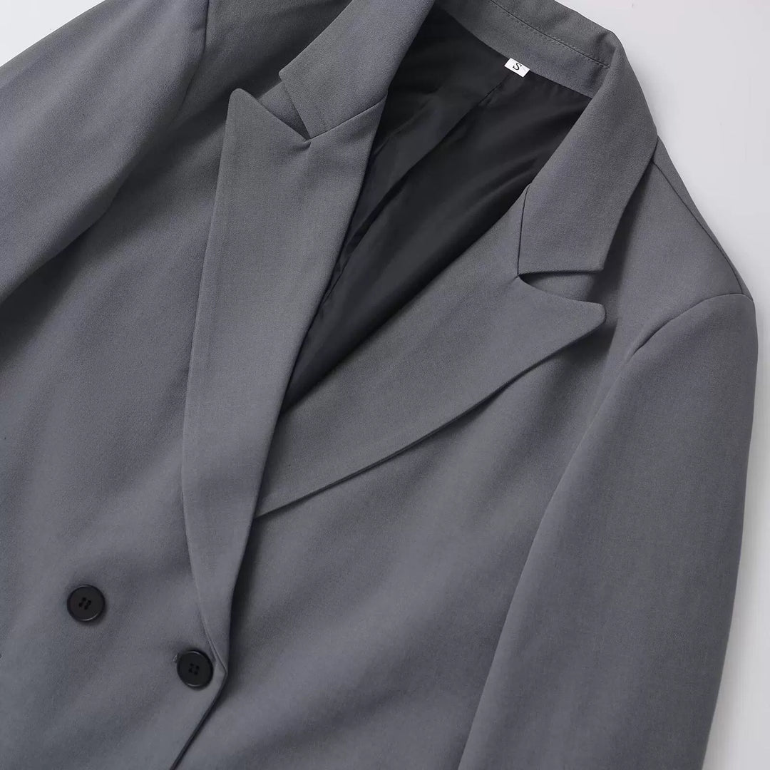 Double-Breasted Loose Jacket