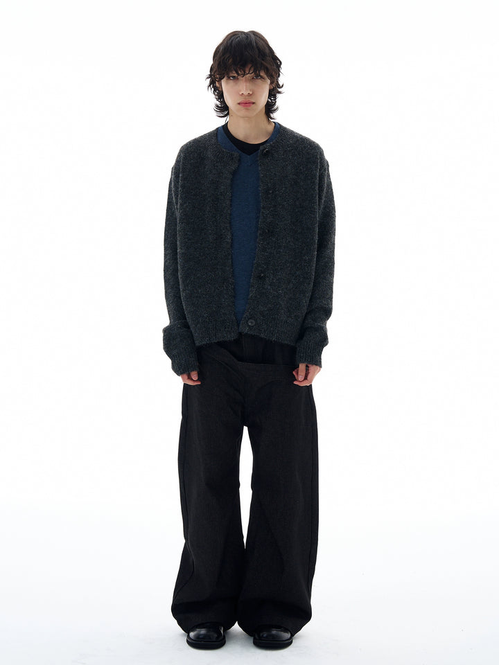 Single-Breasted Knitted Cardigan