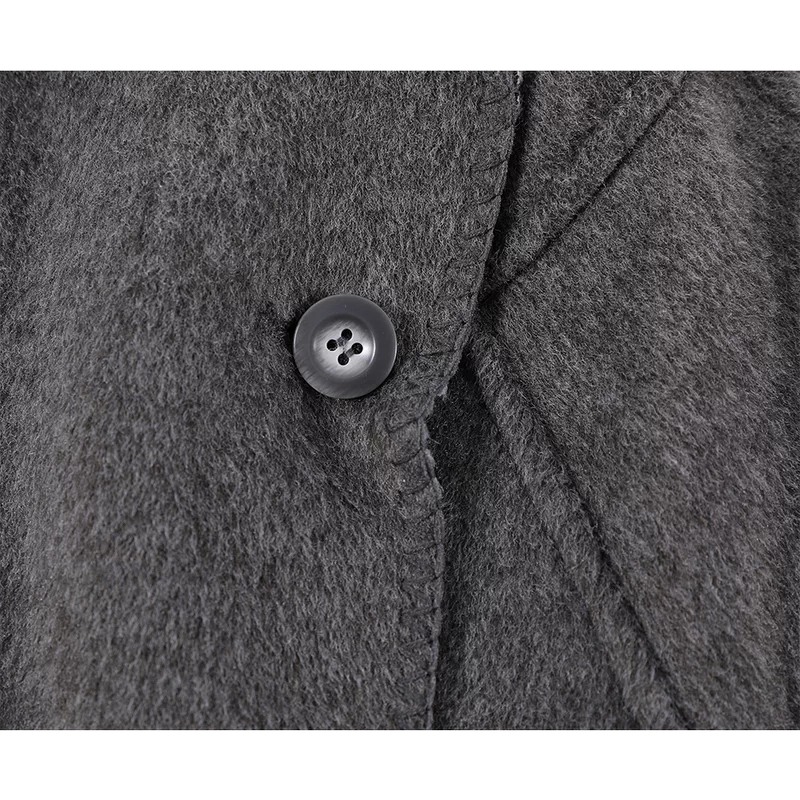 Double-Sided Long Wool Coat