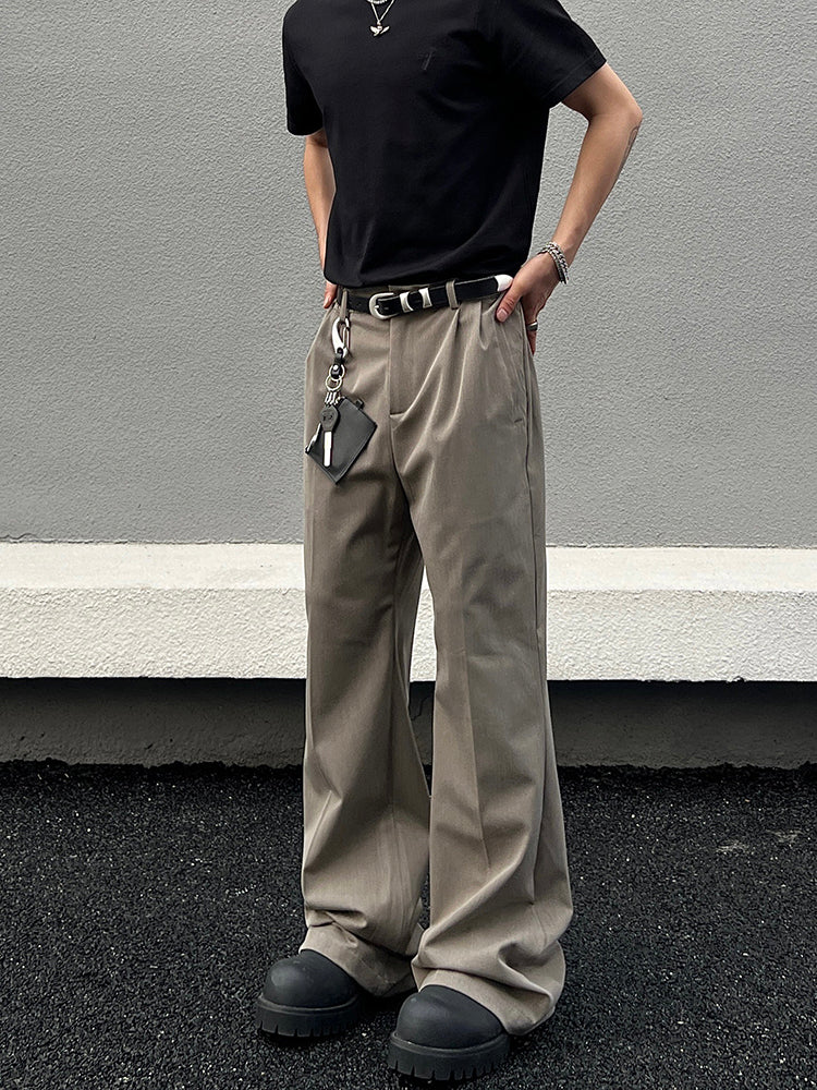 Relaxed Fit Khaki Straight Leg Jeans