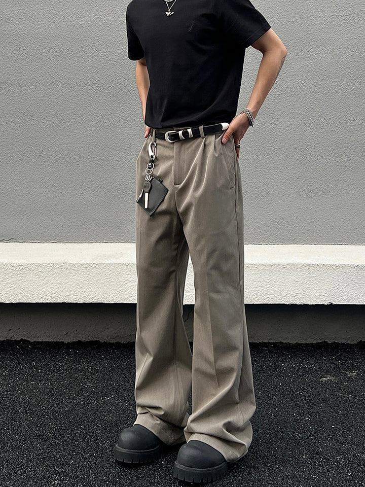 Relaxed Fit Khaki Straight Leg Jeans