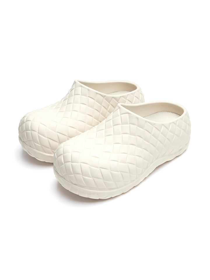 Thick-Soled Closed-Toe Outdoor Slippers