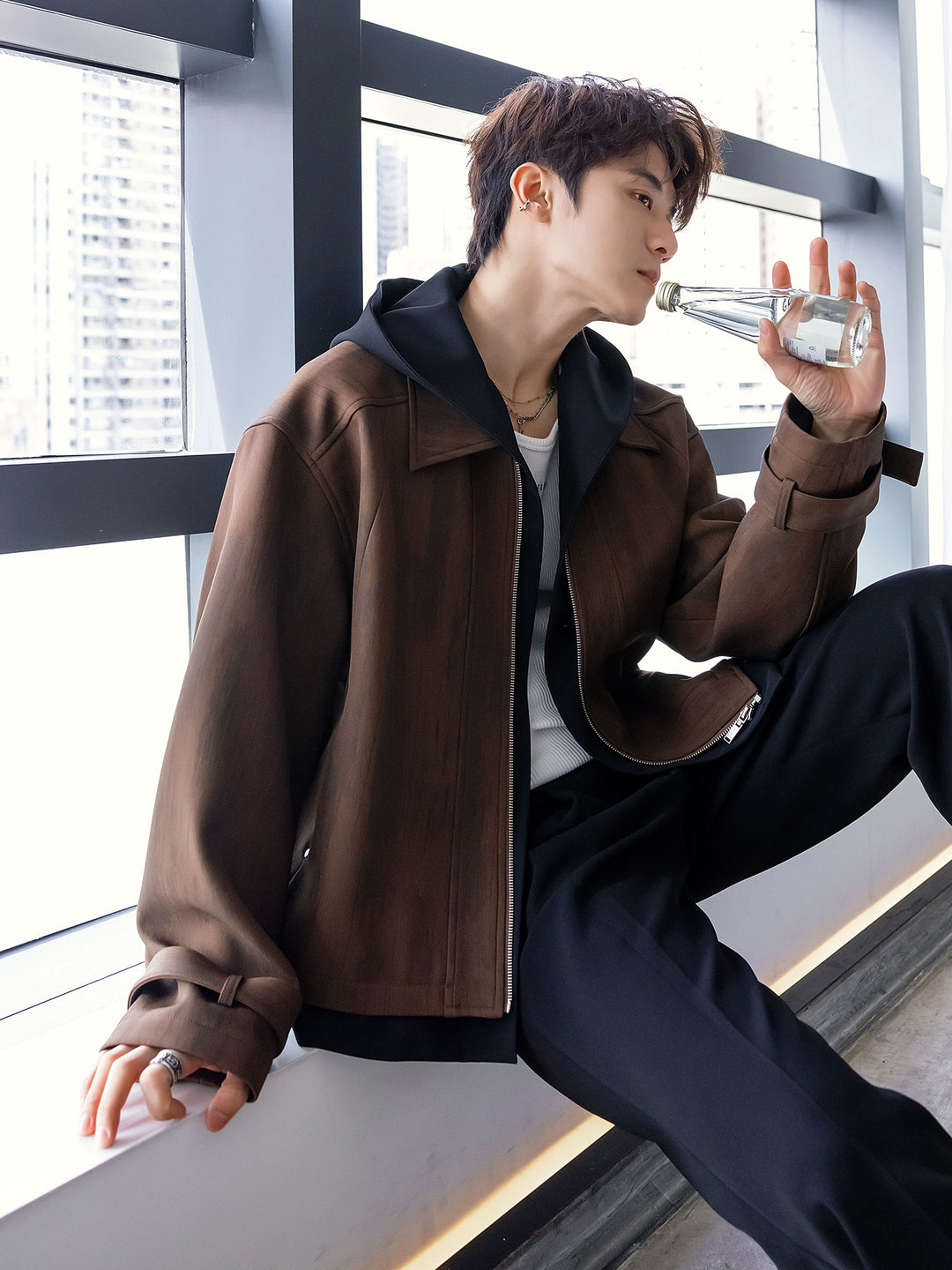 Oversized Fit Hooded Jacket