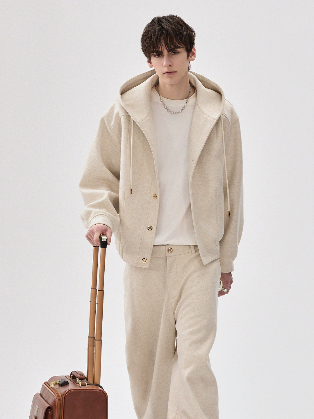 Hooded Wool Jacket and Pants