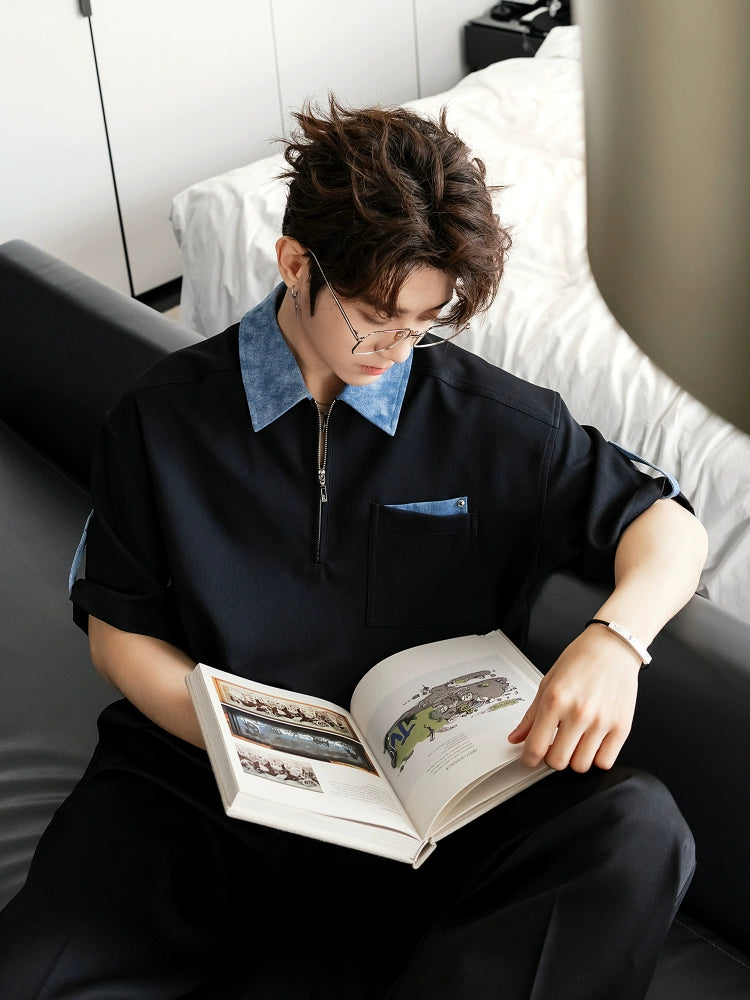 Casual Short Sleeve Polo Shirt