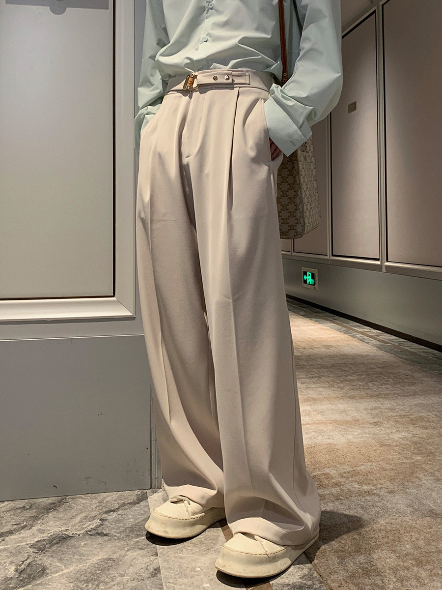 Wide Leg Drape Casual Pants