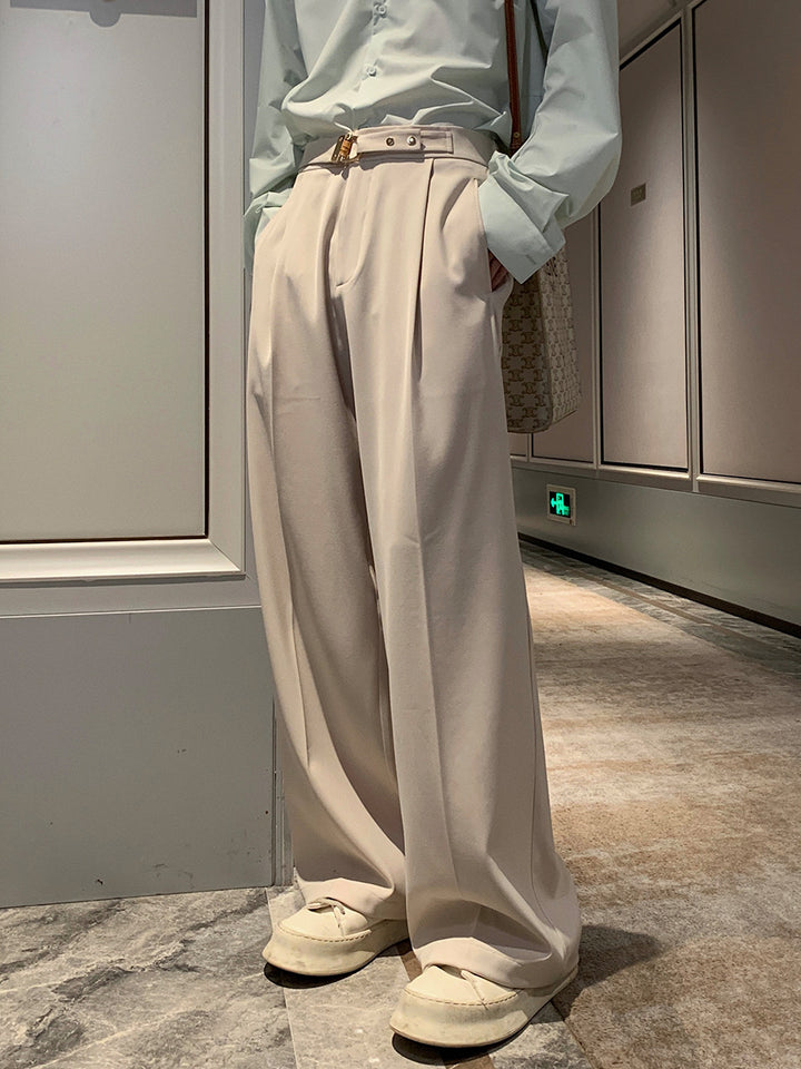 Wide Leg Drape Casual Pants