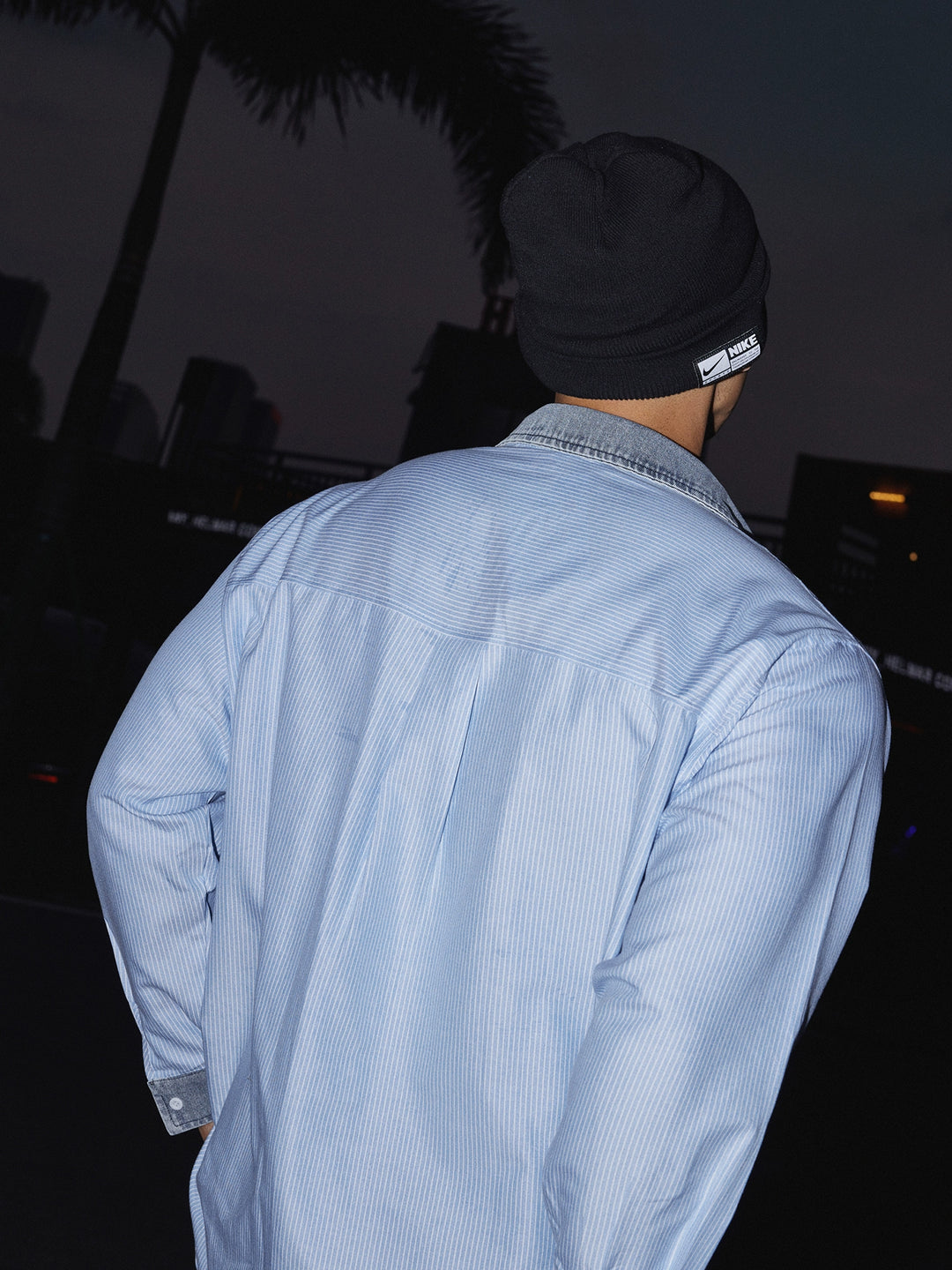 Loose Striped Long Sleeve Shirt