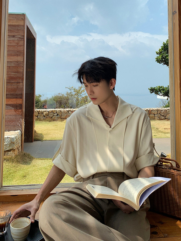 Short-Sleeve Non-Iron Casual Shirt