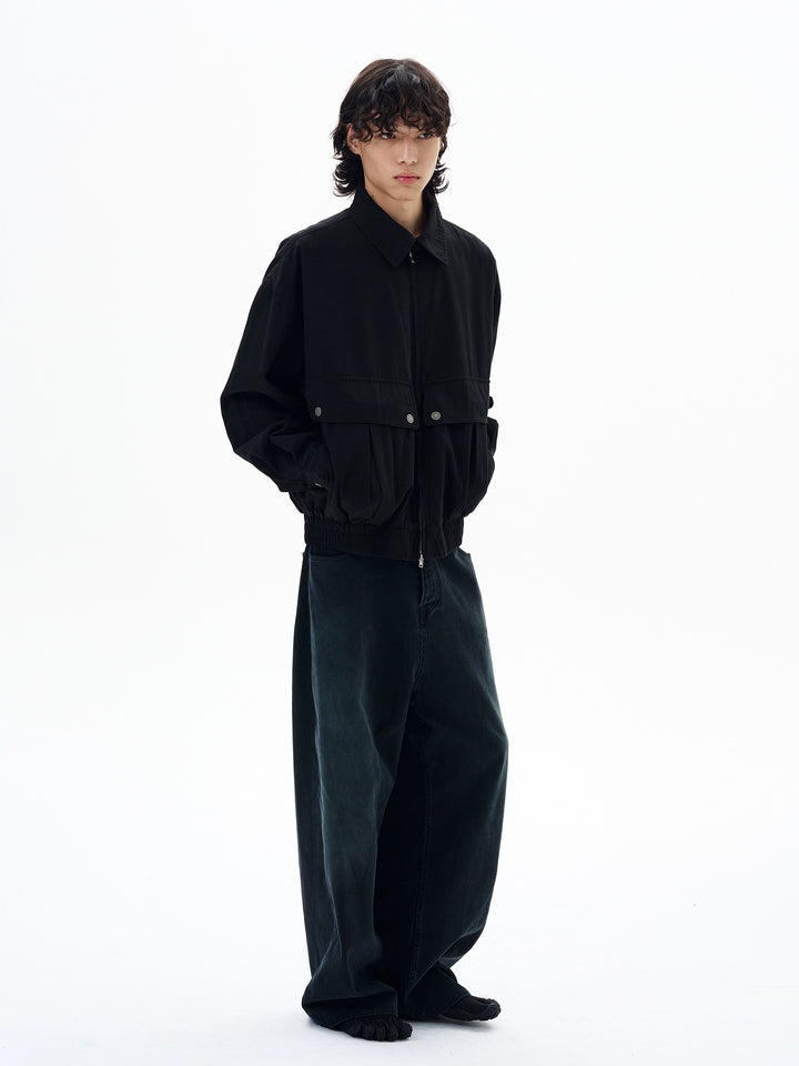Stand Collar Work Jacket