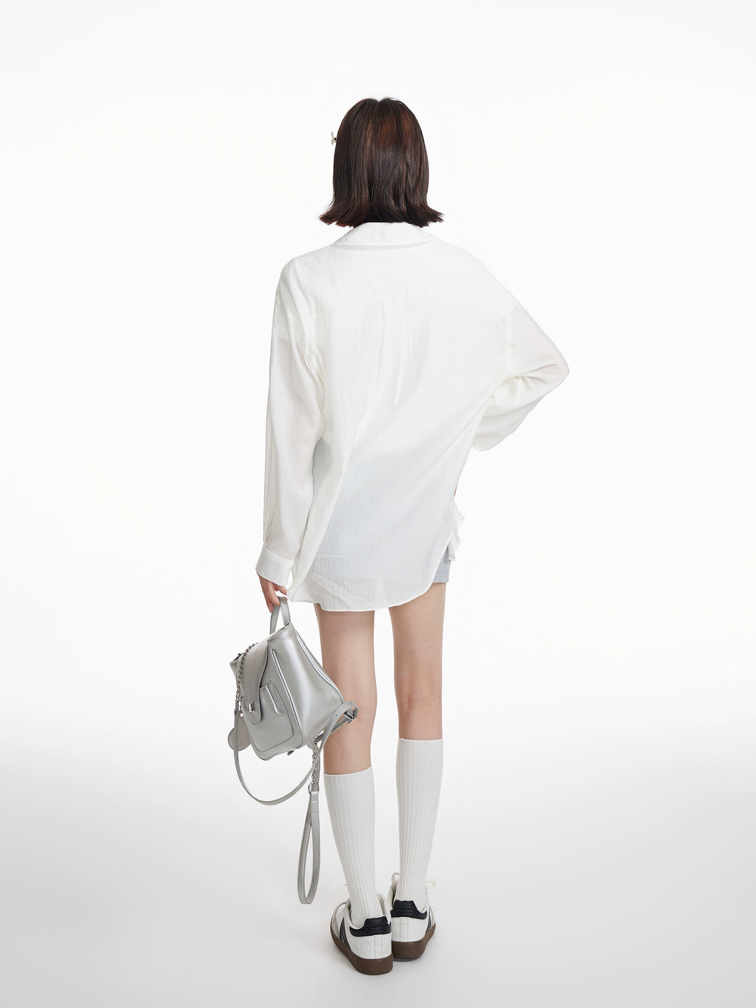 Lightweight Tencel Button-Up Shirt Coat