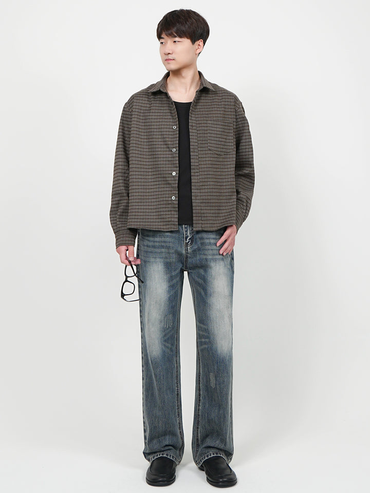 Straight Leg Casual Versatile Jeans