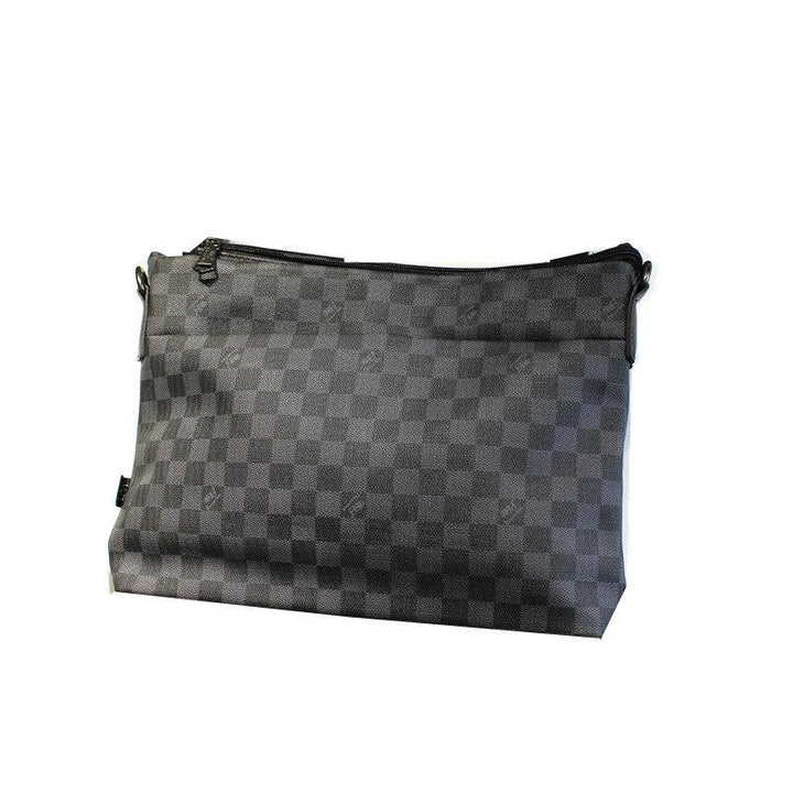 Black Checkered Crossbody Bag